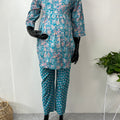 Blue Pure Cotton Feeding Co-ord Set