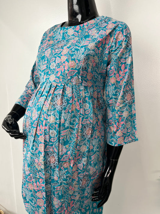 Blue Pure Cotton Feeding Co-ord Set