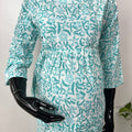 Sky Blue Pure Cotton Fabric Maternity Co-ord Set.