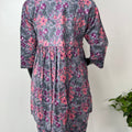 Grey & Pink Pure Cotton Fabric Maternity Co-ord Set