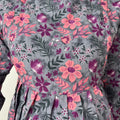 Grey & Pink Pure Cotton Fabric Maternity Co-ord Set