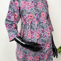 Grey & Pink Pure Cotton Fabric Maternity Co-ord Set