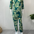 Emerald Bloom Pure Cotton Co-ord Set