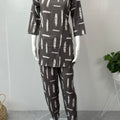 Grey Mirage Rayon Fabric Co-ord Set