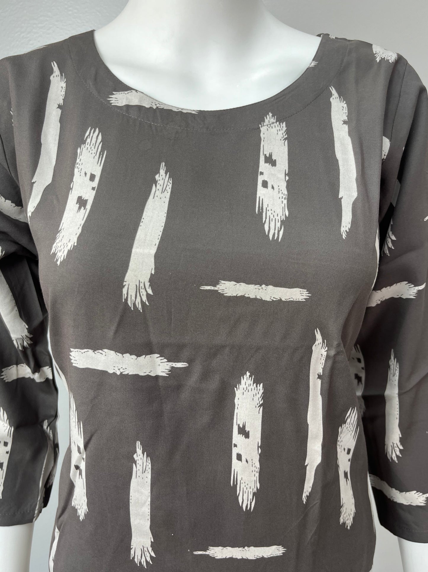 Grey Mirage Rayon Fabric Co-ord Set