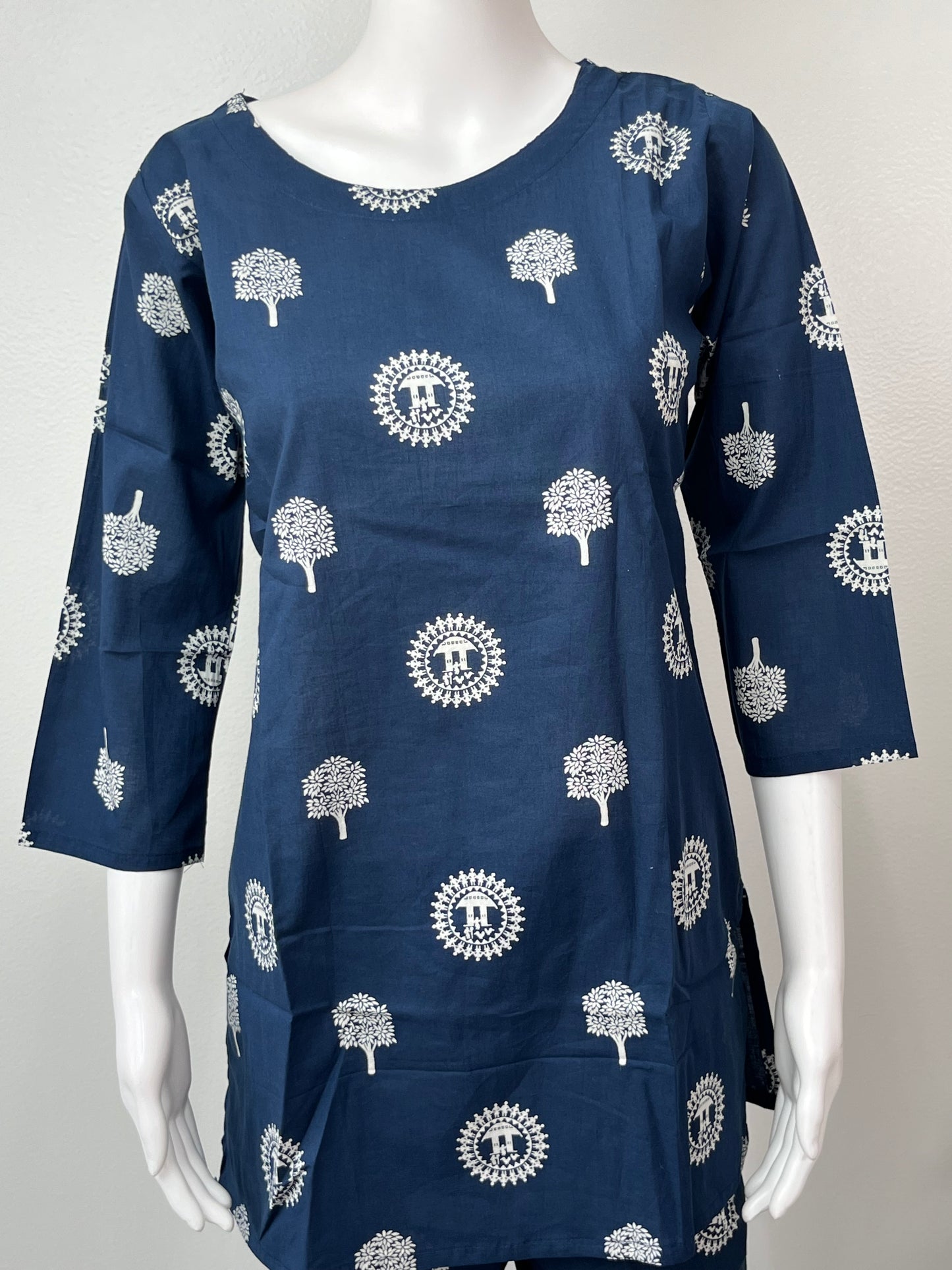 Indigo Heritage Pure Cotton Fabric Co-ord Set