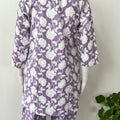 Lightweight Cotton Nightwear Set- Lavender