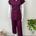 Comfort Fit Rayon Night Suit- Half Sleeves
