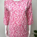 Pink Women's Cotton Co-ord Night Suit