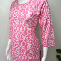 Pink Women's Cotton Co-ord Night Suit