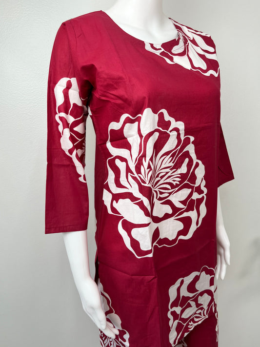 Ruby Petal Pure Cotton Women's Night Suit