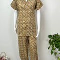 Comfort Fit Cotton Night Suit- Half Sleeves