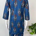 Blue Pure Cotton Night Suit