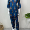 Blue Pure Cotton Night Suit