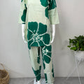 Green Petal Pure Cotton Loungewear Set