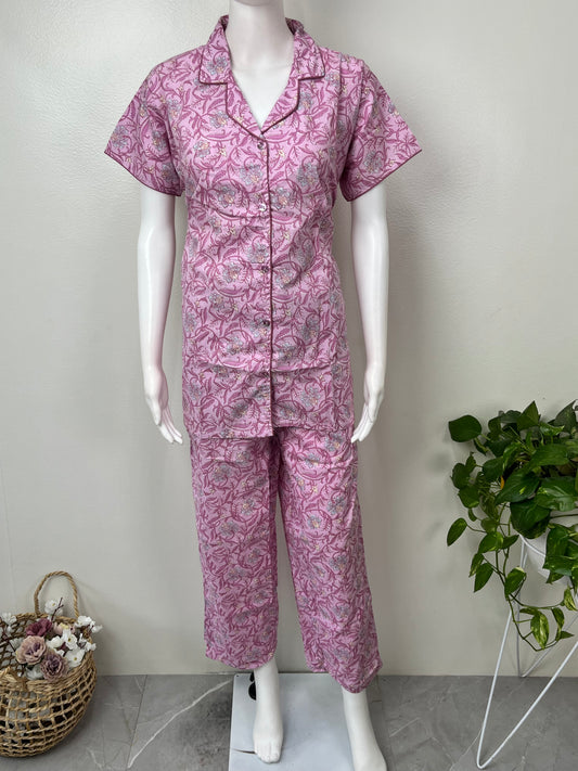Printed Cotton Night Suit