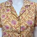 Women's Cotton Pyjama Set- Night Suit in Yellow