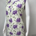 Lavender Field Sleeveless Cotton Co-ord Night Suit