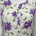Lavender Field Sleeveless Cotton Co-ord Night Suit