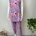 Floral Print Women's Cotton Co-ord Night Suit