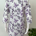 Purple Women's Cotton Co-ord Night Suit