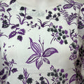 Purple Women's Cotton Co-ord Night Suit