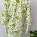 Casual Cotton Nightwear Co-Ord - Lime Green