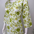 Casual Cotton Nightwear Co-Ord - Lime Green