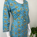 Relaxed Fit Cotton Night Suit Top & Botton Set