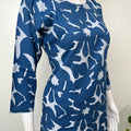 Royal Blue Rayon Fabric Loungewear