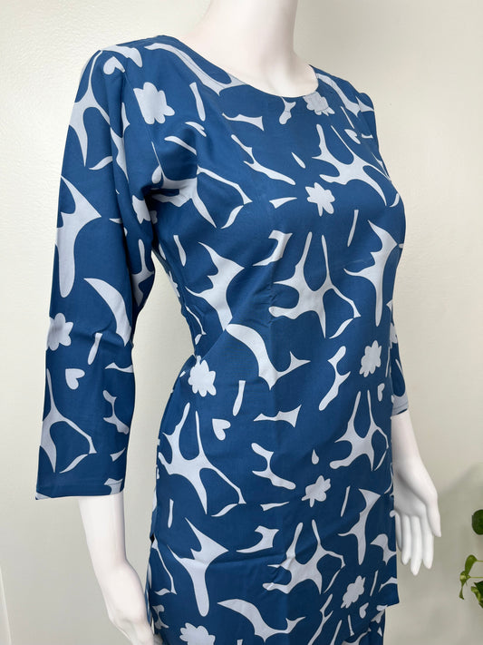 Royal Blue Rayon Fabric Loungewear