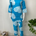 Elegant Blue Nightwear Set