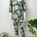 Green Pure Cotton Night Suit