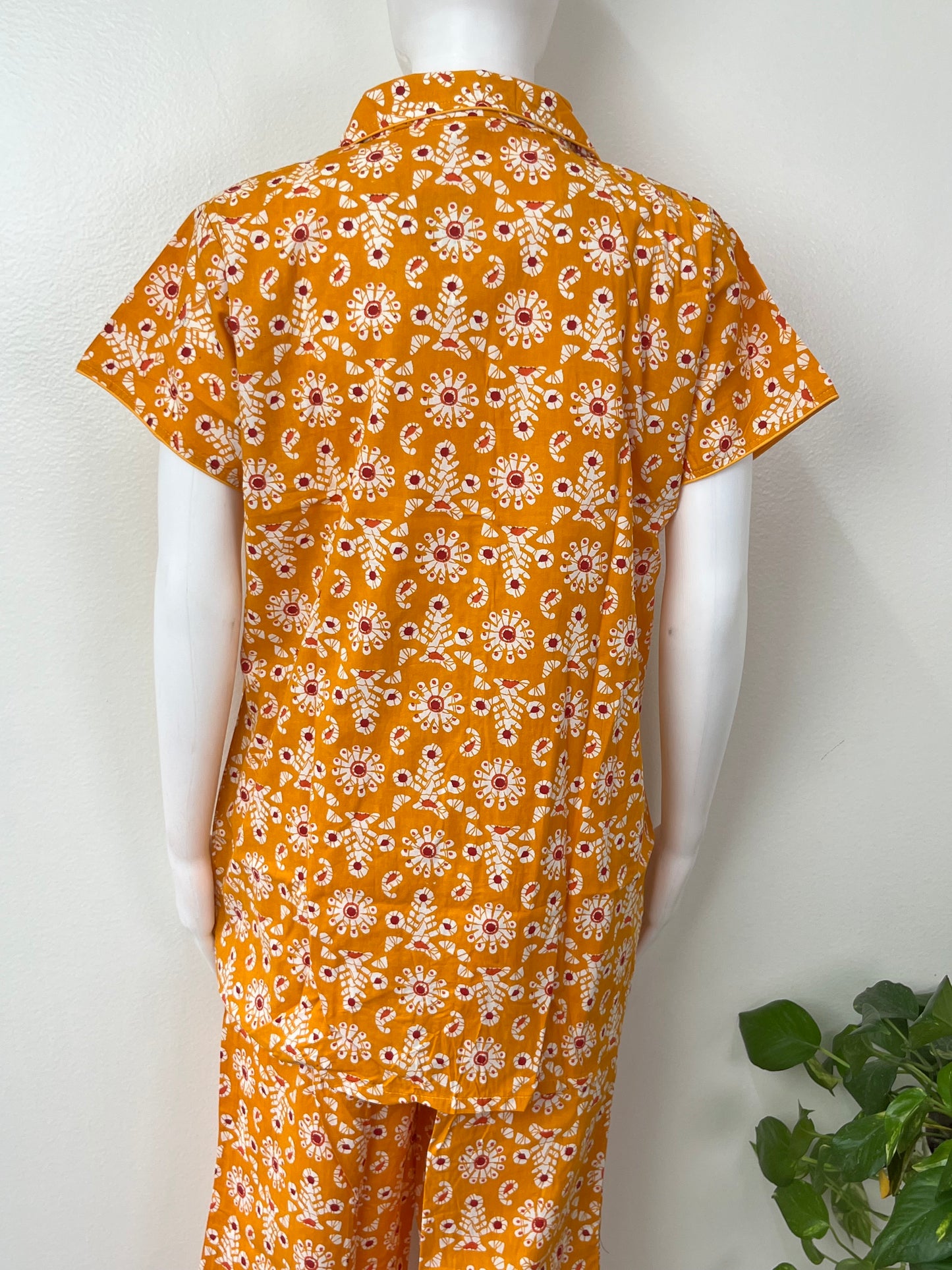 Relaxed Cotton Shirt & Pant Night Suit