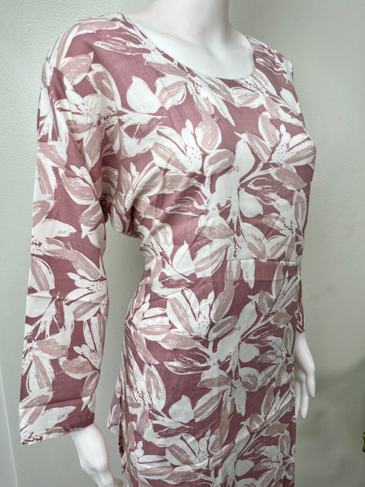 Pink Hues Rayon Night Suit