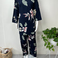 Floral Garden Nightwear Set in Navy