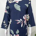 Floral Garden Nightwear Set in Navy