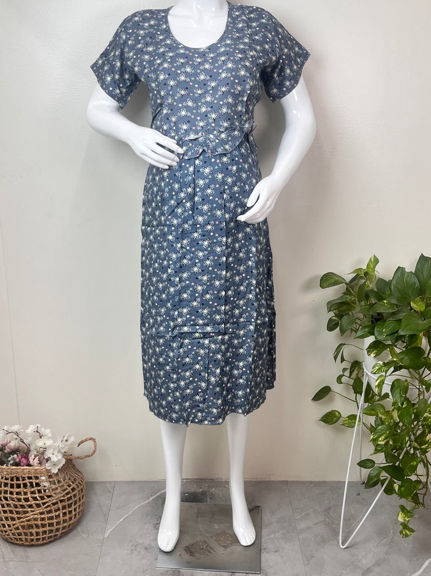 Soft Feel Rayon Fabric Maternity Gown