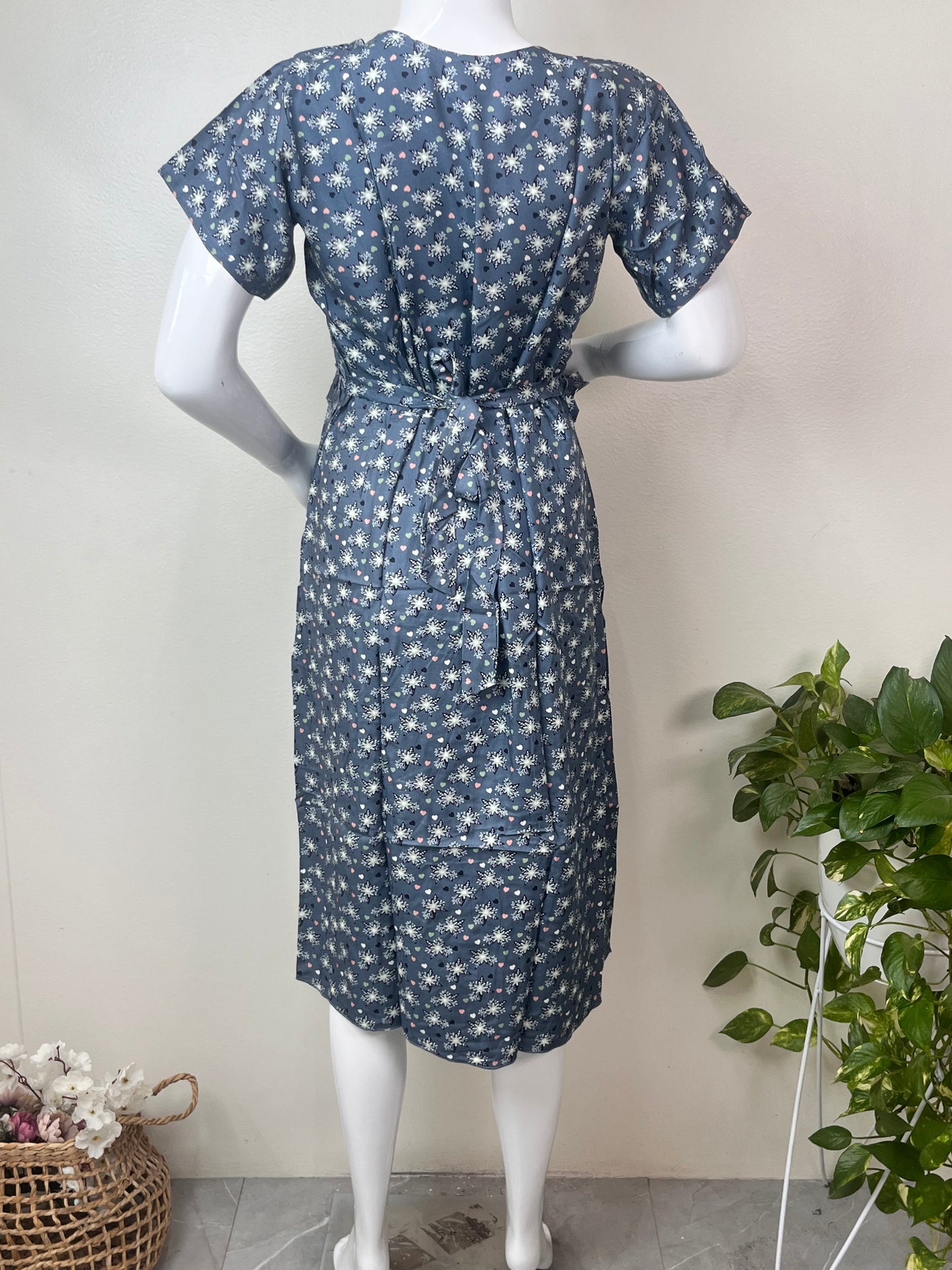 Soft Feel Rayon Fabric Maternity Gown