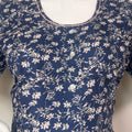 Relaxed Fit Blue Maternity Gown for Women