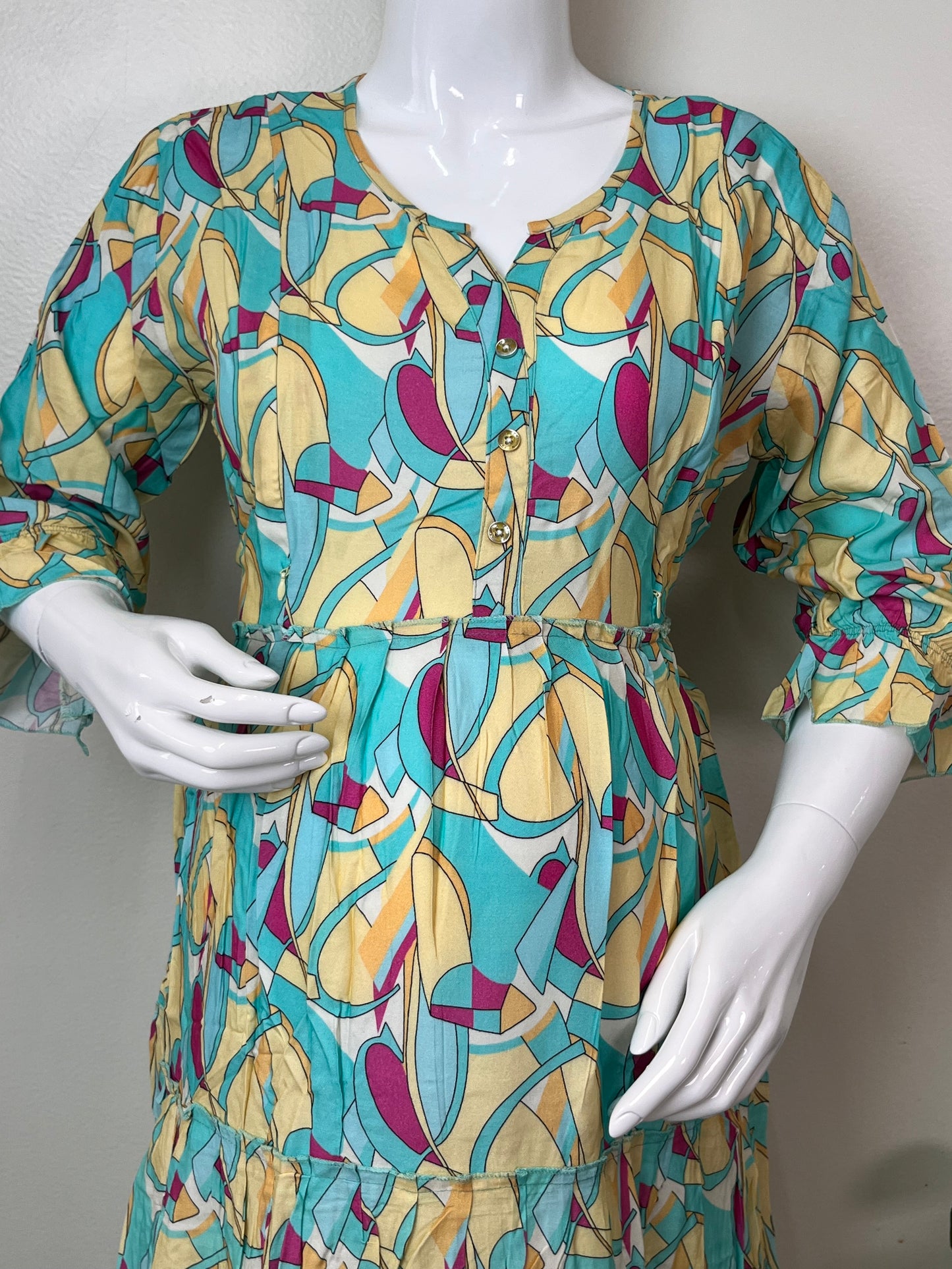 Pregnancy and Nursing Rayon Fabric Gown