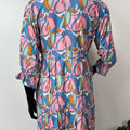 Comfort and Care Pink & Blue Rayon fabric Maternity Gown
