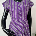 Purple Soft & Breathable Pure Cotton Maternity Gown