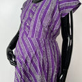 Purple Soft & Breathable Pure Cotton Maternity Gown