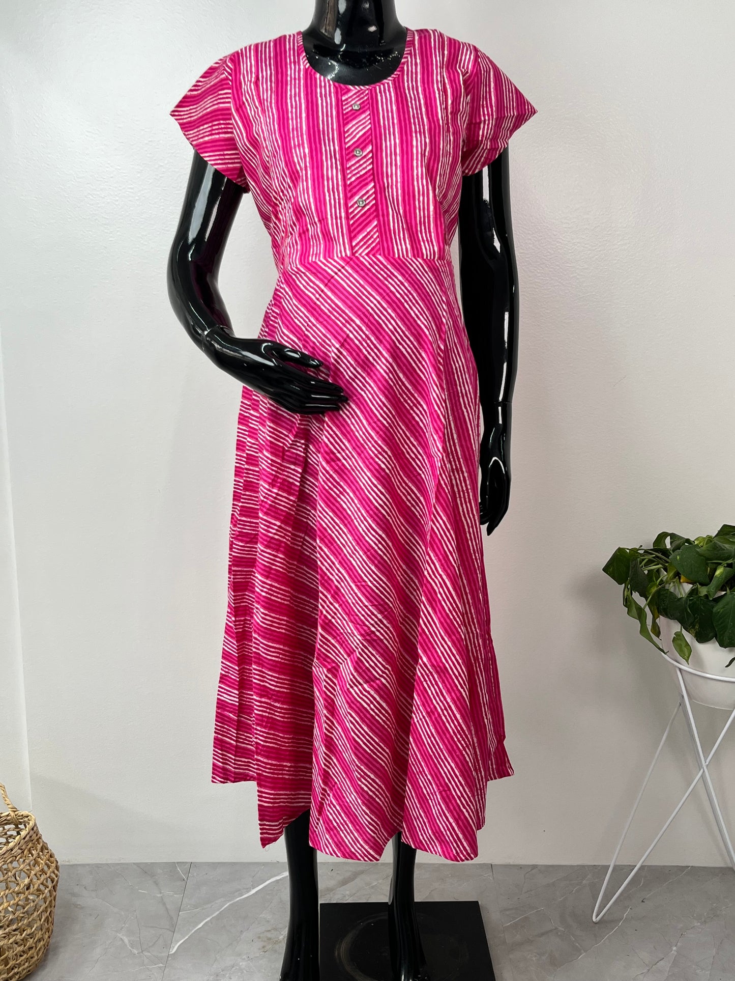 Comfort and Care Pink Pure Cotton Maternity Gown