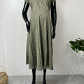 Olive Green Soft & Breathable Pure Cotton Maternity Gown