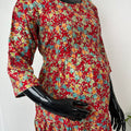 Comfort & Care Red Rayon Fabric Maternity Gown