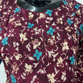 Comfort & Care Maroon Rayon Fabric Maternity Gown