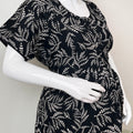 Everyday Ease Black Rayon Fabric Maternity Gown