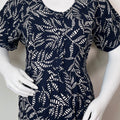 Navy Blue Rayon Fabric Maternity Comfort Gown
